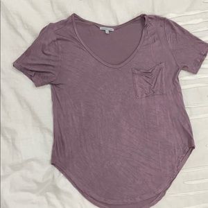 Charlotte Russe Purple Short Sleeve Top